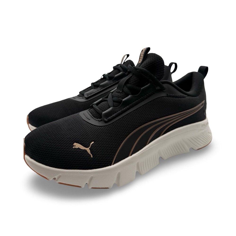 Puma PUMALite Running Shoes Mens 10 Black Gold Lightweight Comfort‎ Sneakers